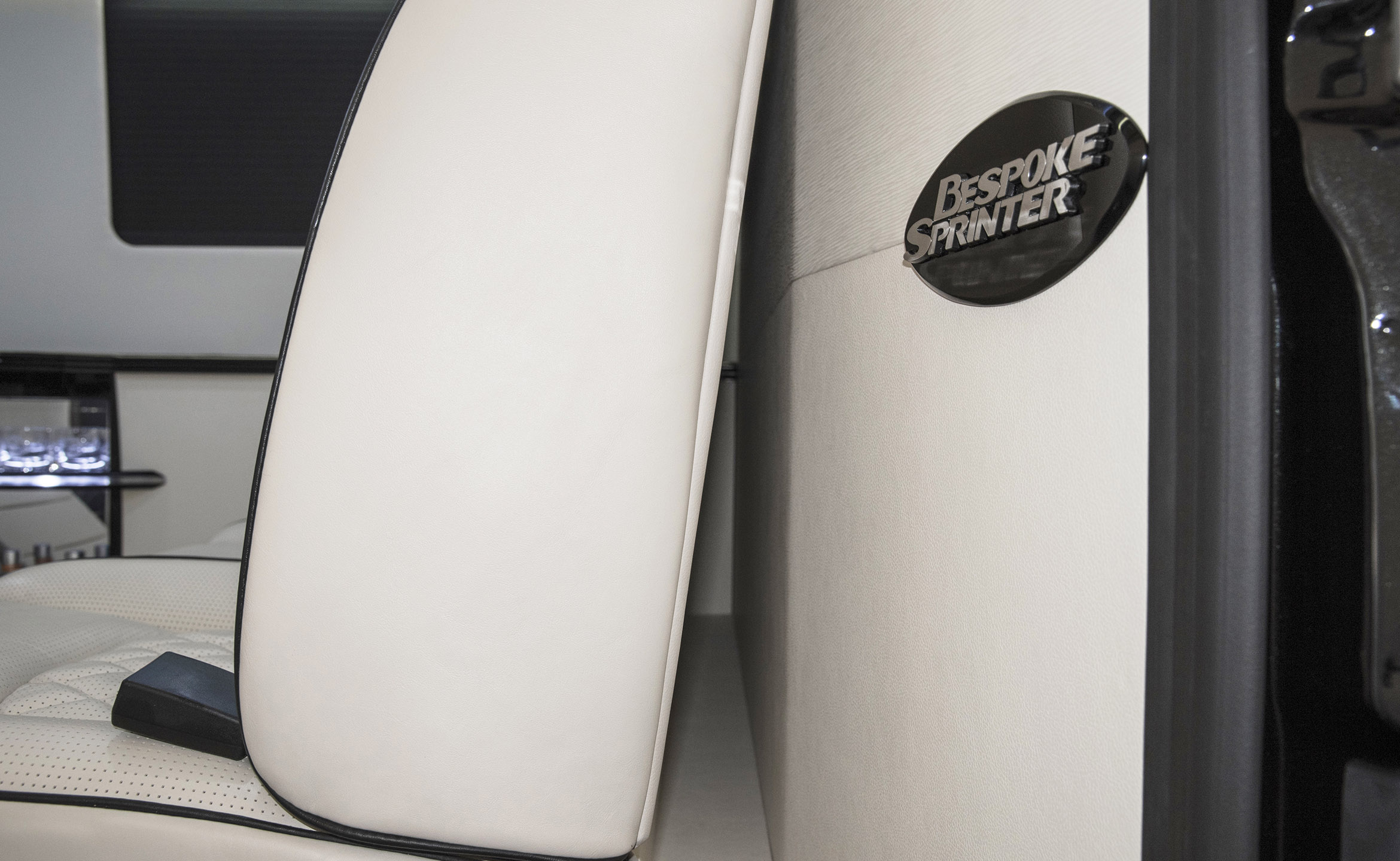 Custom Interior Bespoke Mercedes Benz Luxury Sprinter Van Conversion & Luxury Mobile Offices.