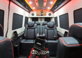 Custom Interior Bespoke Mercedes Benz Luxury Sprinter Van Conversion & Luxury Mobile Offices.