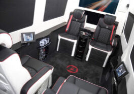 Custom Interior Bespoke Mercedes Benz Luxury Sprinter Van Conversion & Luxury Mobile Offices.