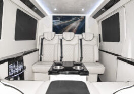 Custom Interior Bespoke Mercedes Benz Luxury Sprinter Van Conversion & Luxury Mobile Offices.