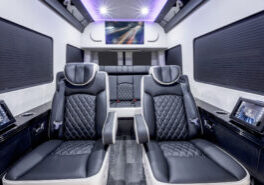 Custom Interior Bespoke Mercedes Benz Luxury Sprinter Van Conversion & Luxury Mobile Offices.