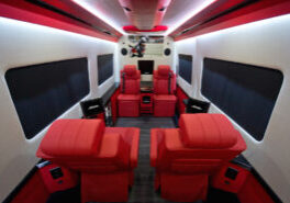 Custom Interior Bespoke Mercedes Benz Luxury Sprinter Van Conversion & Luxury Mobile Offices.