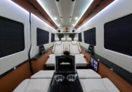 Custom Interior Bespoke Mercedes Benz Luxury Sprinter Van Conversion & Luxury Mobile Offices.