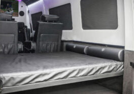 Custom Interior Bespoke Mercedes Benz Luxury Sprinter Van Conversion & Luxury Mobile Offices.