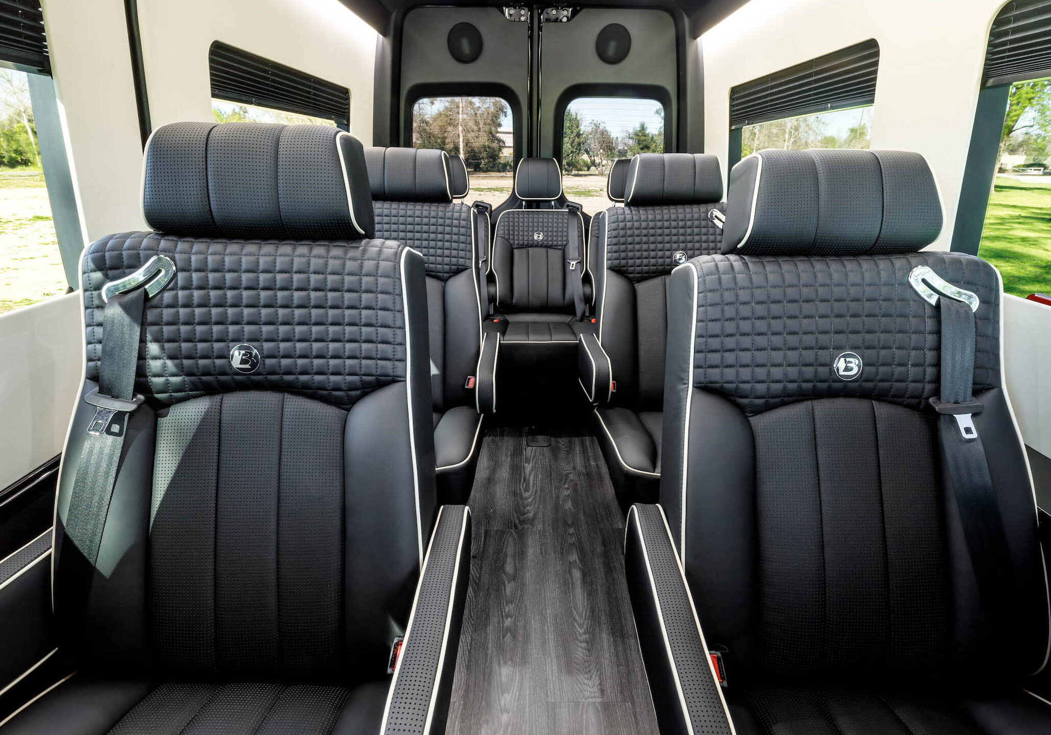 Custom Interior Bespoke Mercedes Benz Luxury Sprinter Van Conversion & Luxury Mobile Offices.