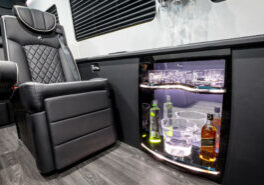 Custom Interior Bespoke Mercedes Benz Luxury Sprinter Van Conversion & Luxury Mobile Offices.