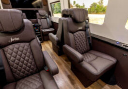 Custom Interior Bespoke Mercedes Benz Luxury Sprinter Van Conversion & Luxury Mobile Offices.